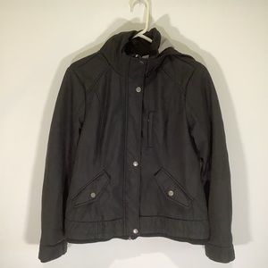Sebby Black Hooded Jacket